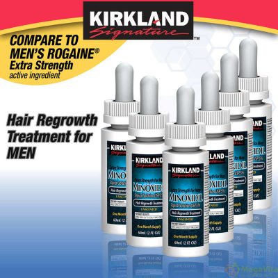 Dung dịch mọc tóc Minoxidil 5% Kirkland của Mỹ chống rụng tóc và hói đầu cho nam giới