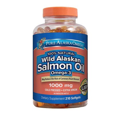Pure Alaska Omega-3 Wild Salmon Oil 1000mg 210 Viên