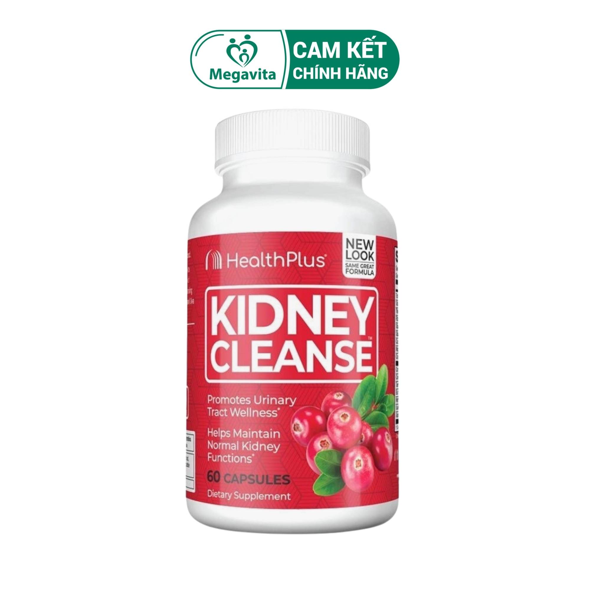 Health Plus Kidney Cleanse 550mg 60 Viên- Hỗ Trợ Giải Độc Thận Và Đường Tiết Niệu