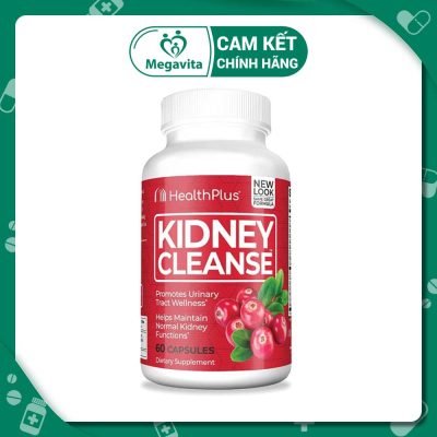 Health Plus Kidney Cleanse 550 mg 60 Viên: Hổ Trợ Giải Độc Thận và Đường Tiếc Niệu.