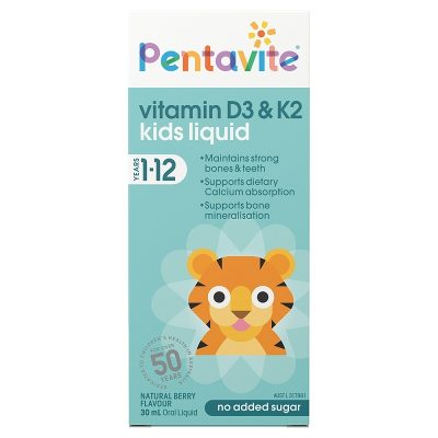 Siro Bổ Sung Vitamin Cho Trẻ Em Pentavite Vitamin D3 And K2 Kids Liquid 30ml