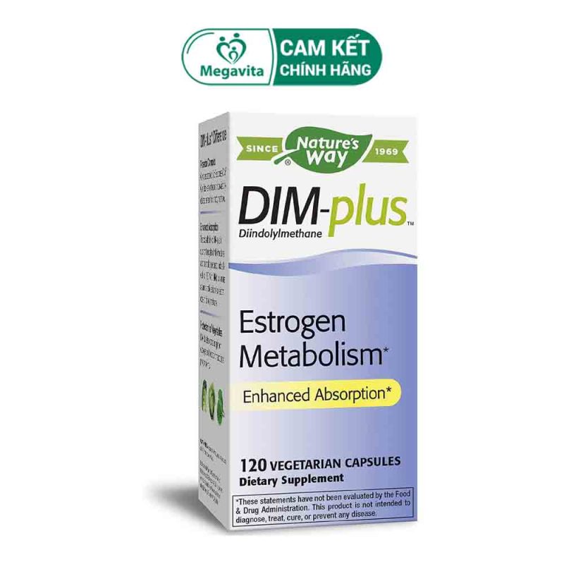 Nature's Way Dim-Plus – Chuyển hóa và cân bằng nội tiết tố nữ Estrogen trong cơ thể.