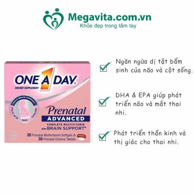 Công dụng One A Day Women's Prenatal Multivitamin & DHA 30 Viên
