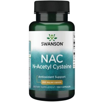 Viên Uống Swanson NAC N-Acetyl Cysteine 600mg 100 Viên