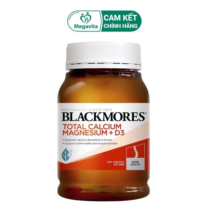 Blackmores Total Calcium & Magnesium + D3 200 Viên