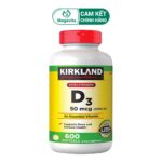 Kirkland Vitamin D3 2000IU 600 Viên – Hỗ Trợ Cơ Xương Và Tăng Sức Đề Kháng
