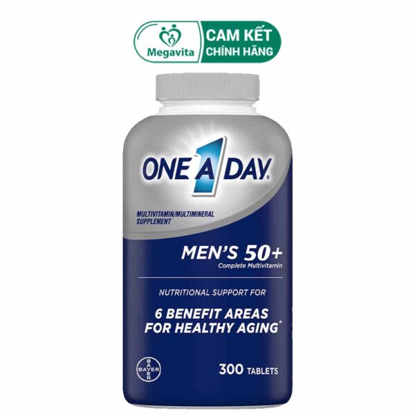Vitamin Tổng Hợp One A Day Men's 50+ 300 Viên Mỹ Cho Nam