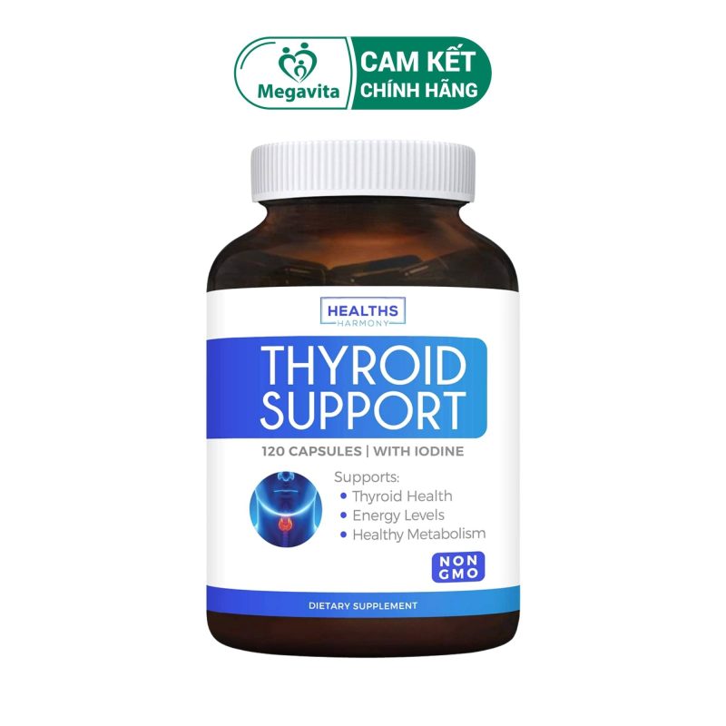 Viên Uống Hỗ Trợ Tuyến Giáp Thyroid Support With Lodine 120 Viên