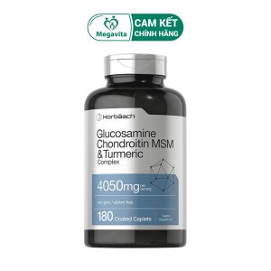 Viên Uống Hỗ Trợ Xương Khớp Horbaach Glucosamine Chondroitin With MSM & Turmeric 4050mg 180 Viên