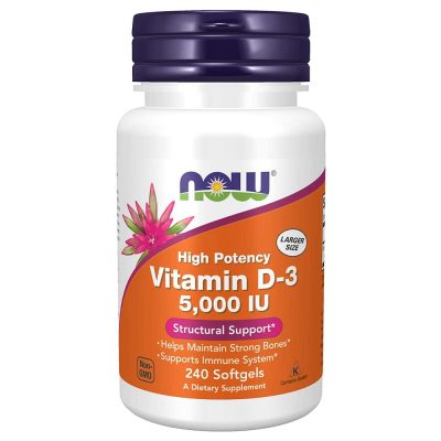 Now Foods High Potency Vitamin D3 5000 IU 240 Viên