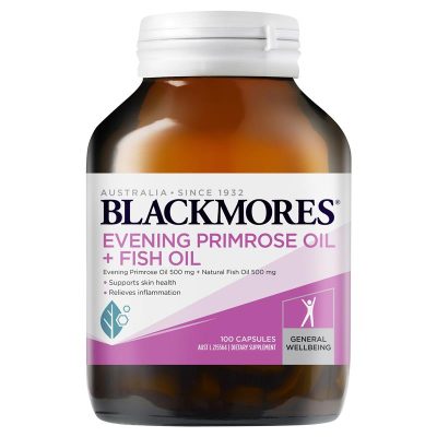 Viên Uống Tinh Dầu Hoa Anh Thảo Và Dầu Cá Blackmores Evening Primrose Oil + Fish Oil 1000mg 100 Viên.