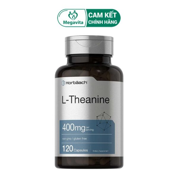 Viên Uống Hỗ Trợ Sức Khỏe Giảm Stress Horbaach L-Theanine 400mg 120 Viên