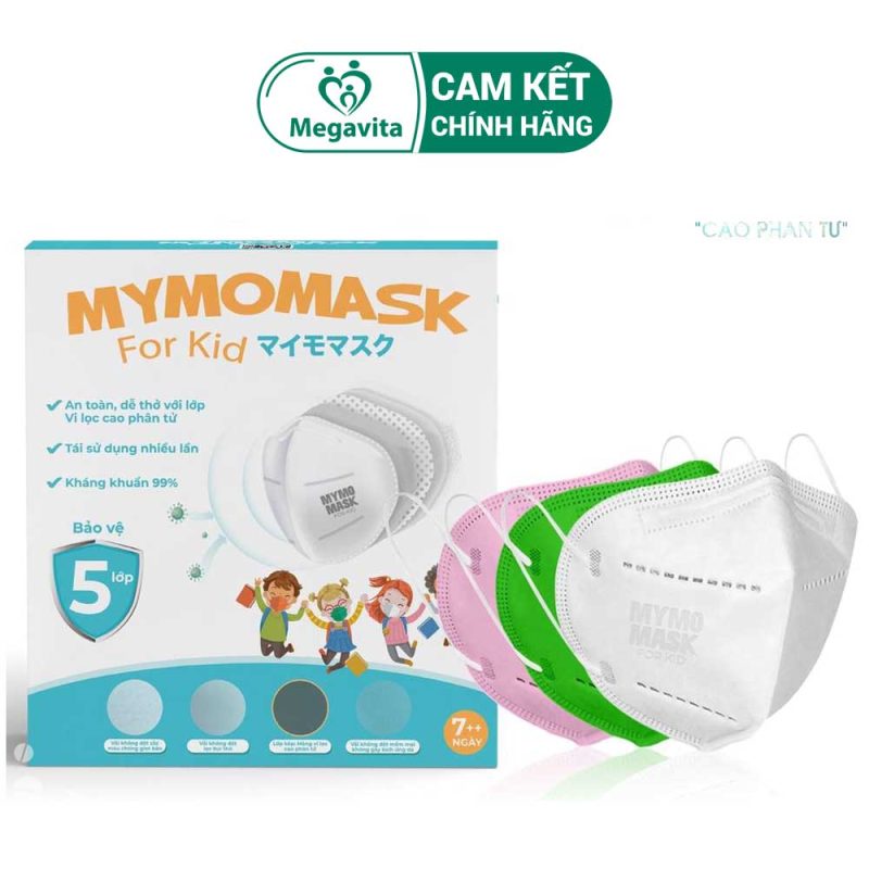 Khẩu Trang Kháng Khuẩn Mymomask N95 Dành Cho Trẻ Em