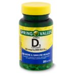 Viên Uống Spring Valley Vitamin D3 50mcg 2000IU 200 Viên Bổ Sung Vitamin D3.