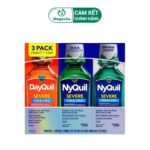 Siro Vicks DayQuil & NyQuil Cold & Flu Severe 1 Day + 2 Night Original Flavor 3 Chai x 354ml Giảm Đau Hạ Sốt