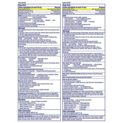 Siro Vicks DayQuil & NyQuil Cold & Flu Severe 1 Day + 2 Night Original Flavor 3 Chai x 354ml