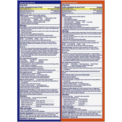 Siro Vicks DayQuil & NyQuil Severe Honey Cold & Flu 2 Chai x 354ml Giảm Đau Hạ Sốt Hương Mật Ong