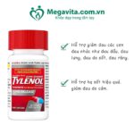 Viên Uống Tylenol Rapid Release Acetaminophen 500mg 50 Viên Giảm Đau Hạ Sốt