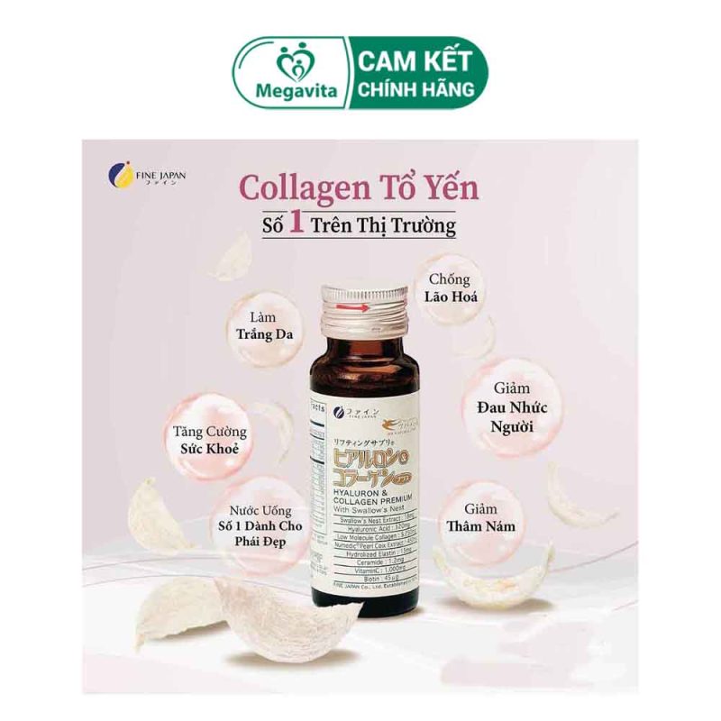 Fine Japan Hyaluron & Collagen Premium With Swallow's Nest (1 Chai 50ml)