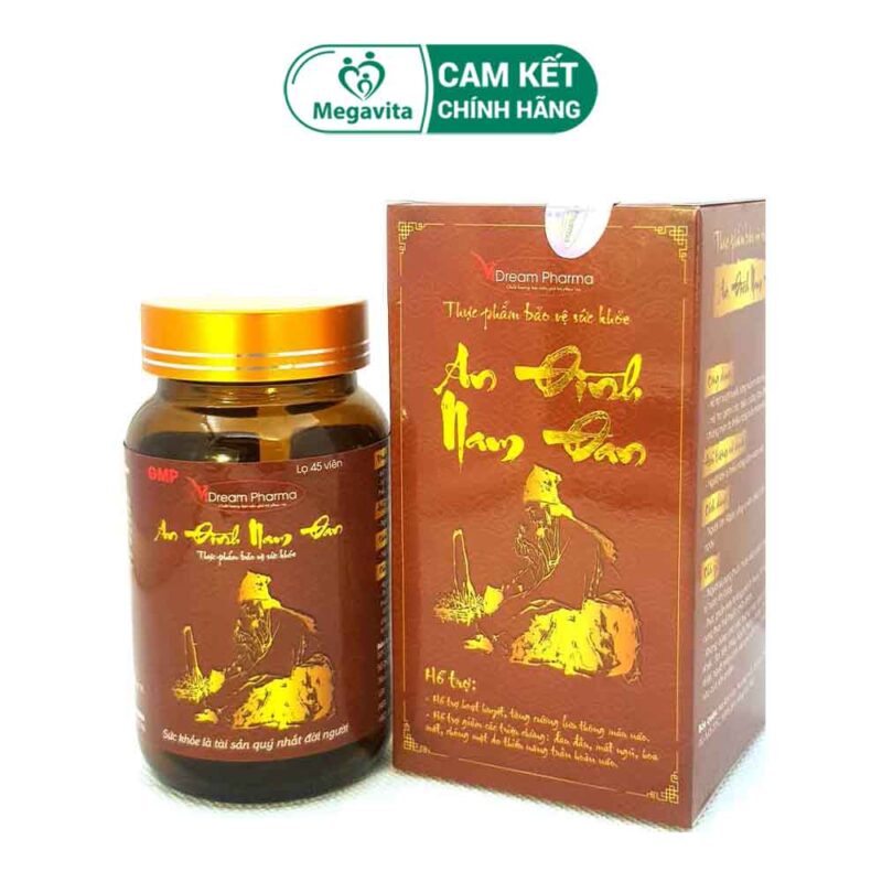 Viên Uống Tăng Cường Tuần Hoàn Máu Não An Đình Nam Đan Lọ 45 Viên