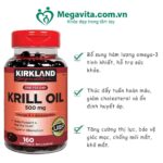 Viên Uống Bảo Vệ Tim Mạch Kirkland Krill Oil 500mg 160 Viên