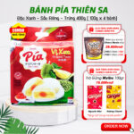 Bánh Pía Thiên Sa Số 10 - Đậu Xanh, Sầu Riêng, Trứng 400g